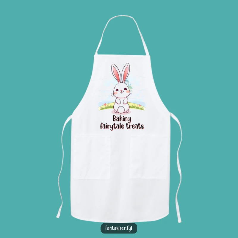 Funny Bunny Castle Dreamer Apron - Whimsical Kitchen Gift