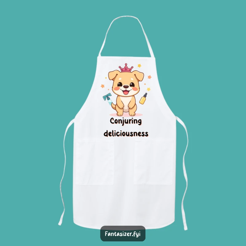 Funny Magic Dog Apron: Cook Up Conjurations, A Hilarious Kitchen Gift For Dog Lovers