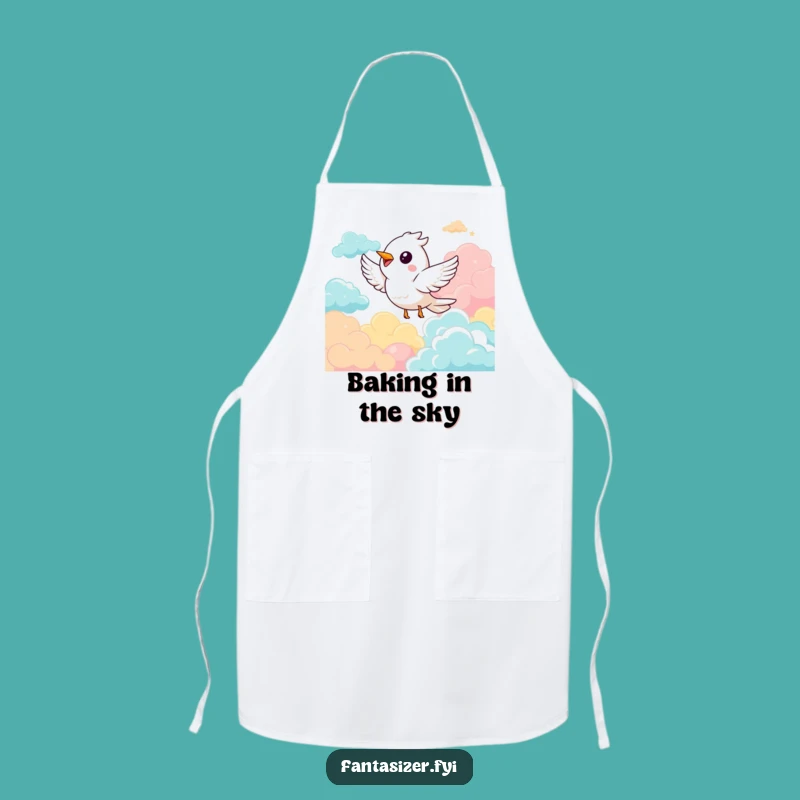 Funny Bird Soaring Apron: Cook with Joyful Cloud Adventure Funny Gift