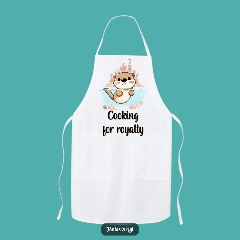 Funny Otter Chef Apron: Cook with Ambition and Humor