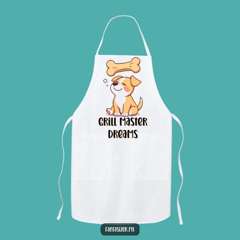 Funny Dog Dreaming Apron: Cook with Canine Cheer, Great Gift