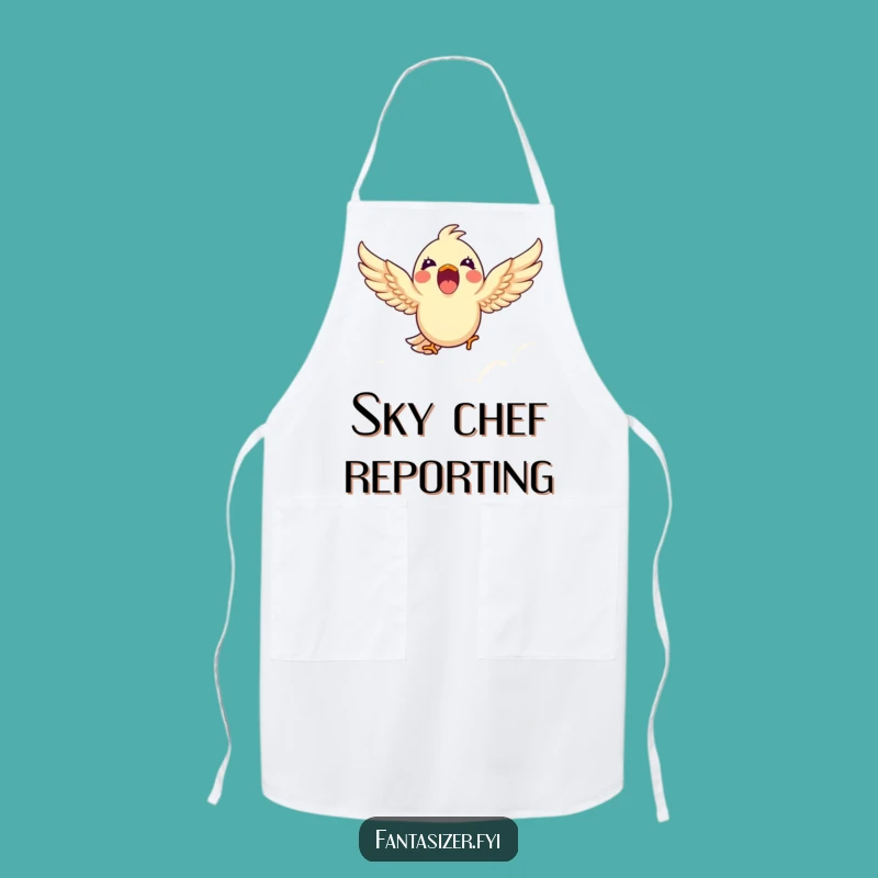 Funny Bird Cloud Apron: Kitchen Flight, Perfect Funny Gift