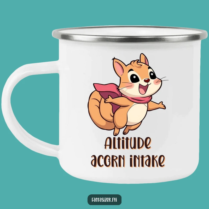 Funny Squirrel Superhero Camping Mug: Fuel Your Adventures Heroically
