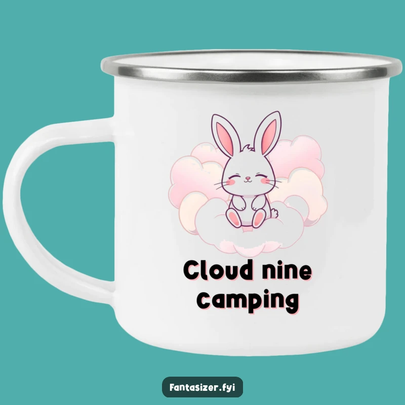 Funny Bunny Camping Mug: Cloud Explorer, Rugged and Funny Gift for Campers
