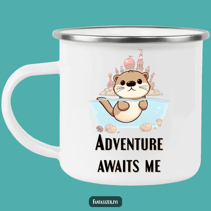 Funny Otter Dreamer Camping Mug: Adventure Fuel for Ambitious Explorers