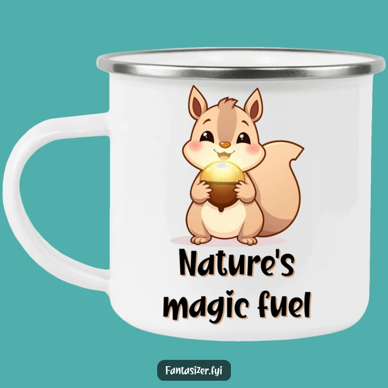 Funny Squirrel Magic Camping Mug: Enchanting Adventures for Outdoors