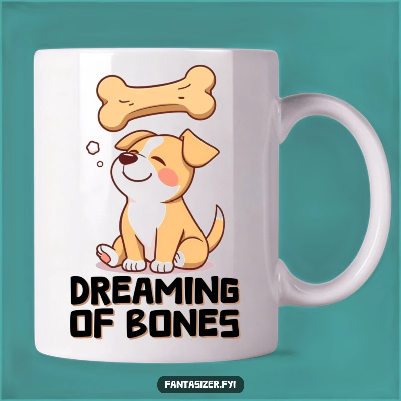 Funny Dog Dreaming Mug: Hilarious Canine Fantasy, A Perfect Bone Lover's Gift