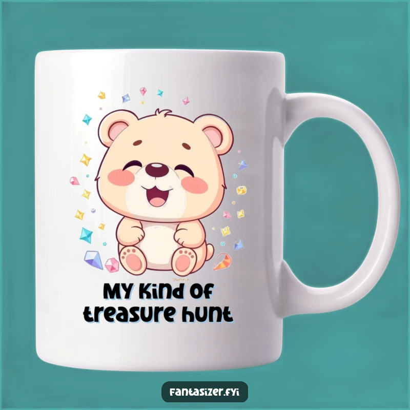 Funny Bear Gemstone Mug: A Delightful Gift for Gem Lovers and Humor Enthusiasts