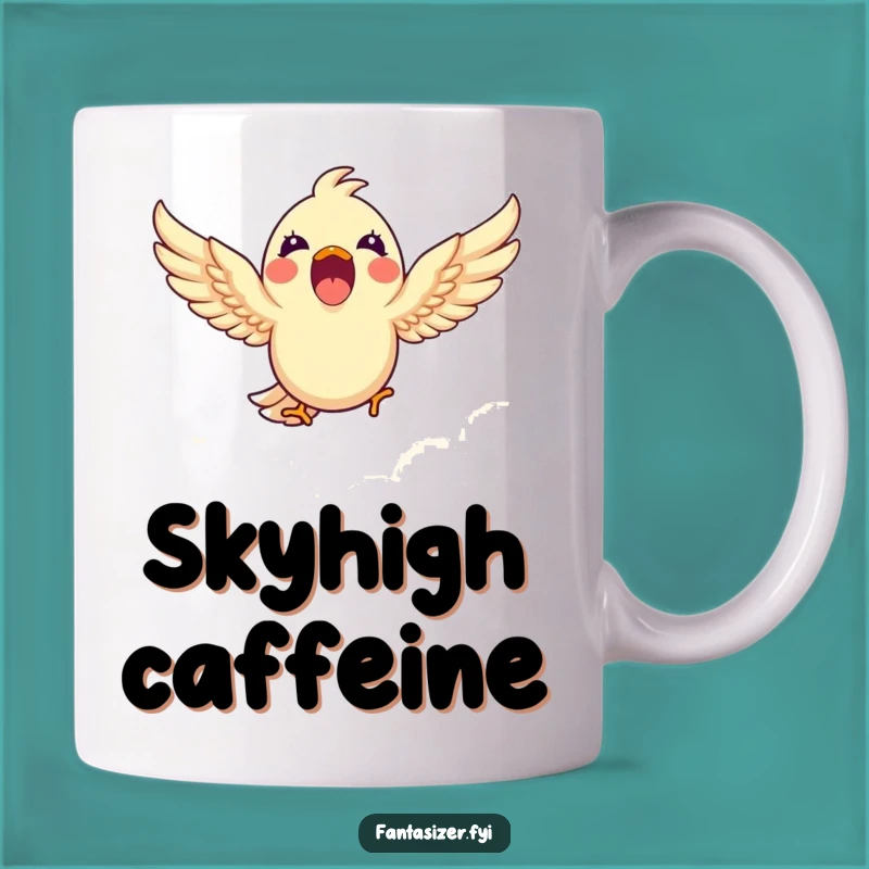 Funny Bird Cloud Dream Mug: Soaring Spirit Funny Gift for Aviaphiles