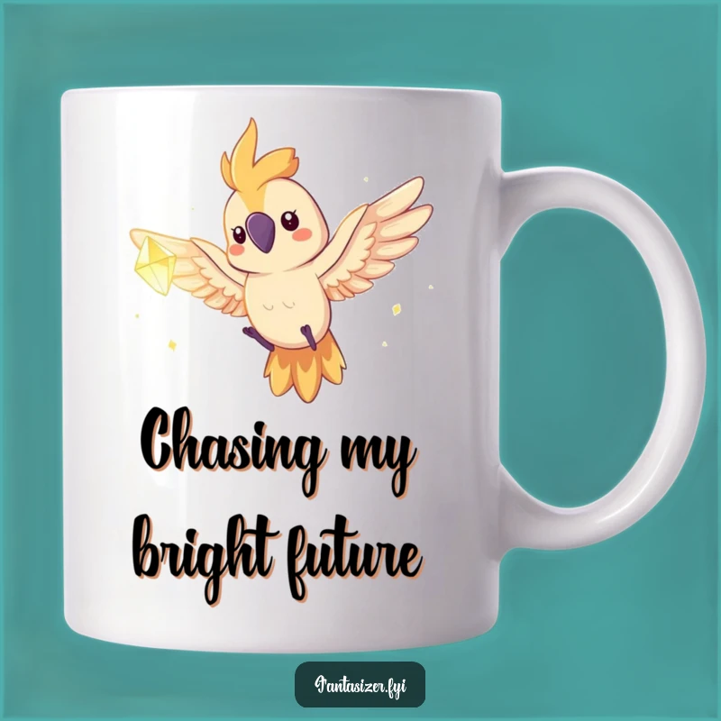 Funny Parrot Dream Flight Mug - Adventurous & Hilarious Gift for Dreamers