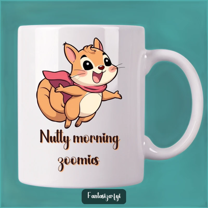 Funny Squirrel Superhero Mug: A Hilarious Gift for Acorn-Chasing Heroes