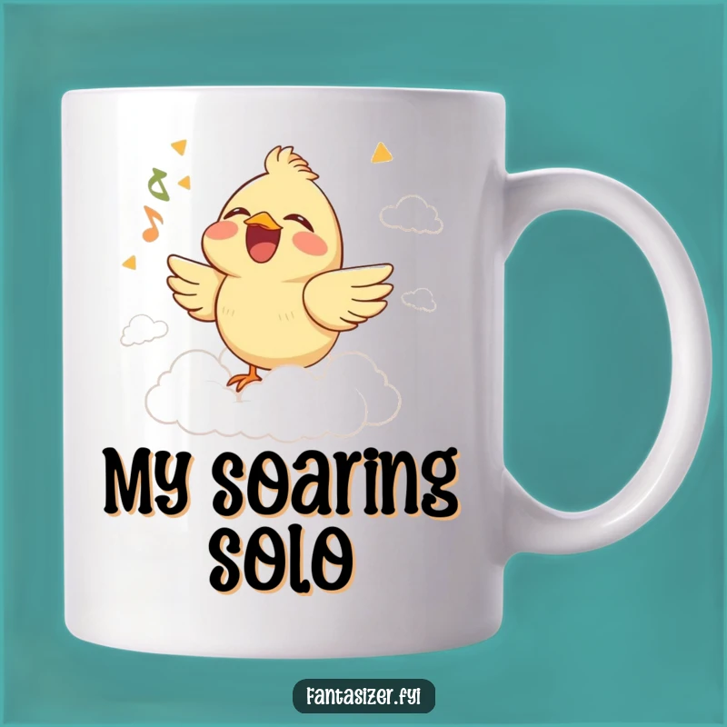 Funny Bird Cloud Stage Mug: Sing Your Heart Out with This Joyful and Humorous Gift