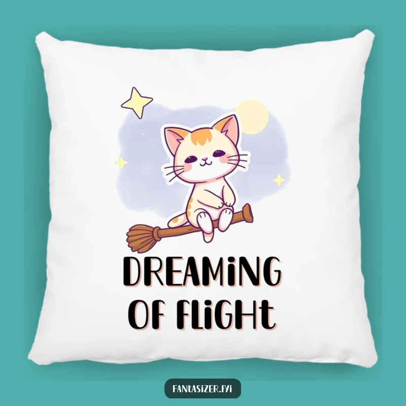 Funny Night Sky Cat Pillow - Cozy Cushion for Dreamy Nights, Hilarious Gift
