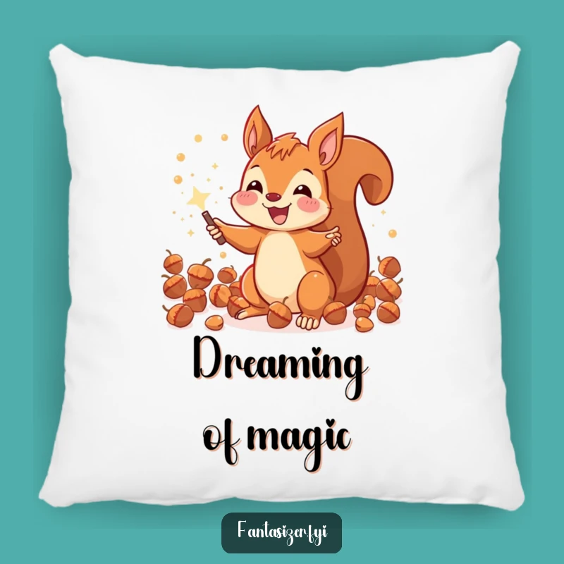 Comfy Funny Squirrel Magic Pillow - Soft & Enchanting Accent