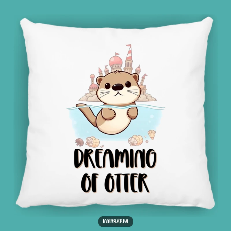 Funny Otter Dreamer Pillow: Cozy Comfort for Ambitious Souls