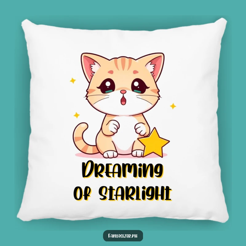 Funny Surprised Cat Pillow: Cosmic Comfort and Soft Surprises