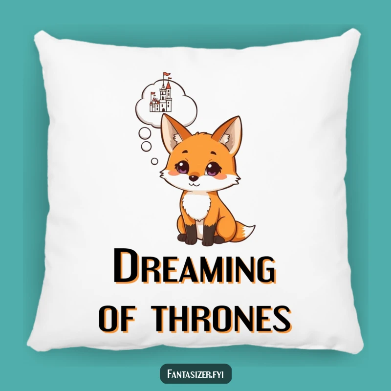 Funny Fox Castle Dream Pillow: Add Whimsy and Comfort with This Humorous Decorative Pillow