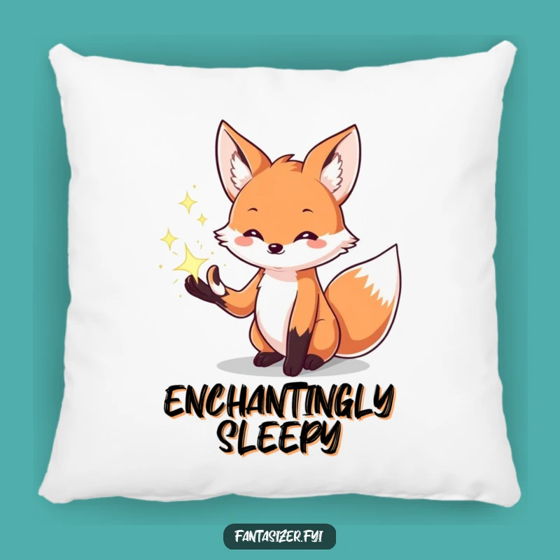 Funny Cozy Magic Fox Pillow: Creative Sparkle Comfort Gift