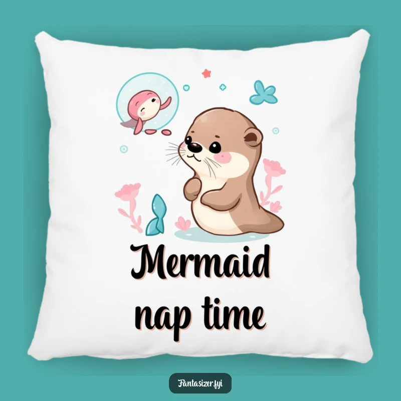 Funny Otter Dream Pillow: Soft, Cozy, and Funny Fantasy Gift!