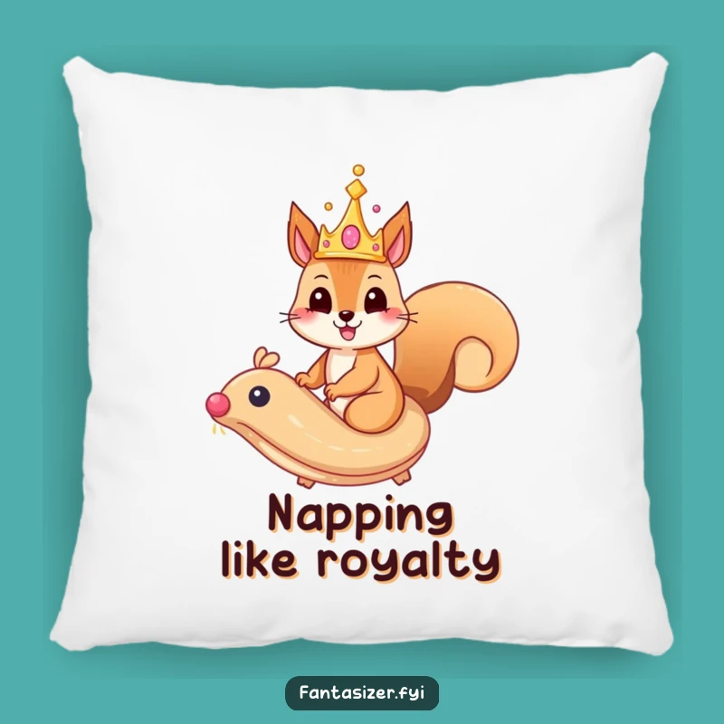 Funny Squirrel Pillow: Pastry Pilot Comfort, Soft and Funny Gift Decor