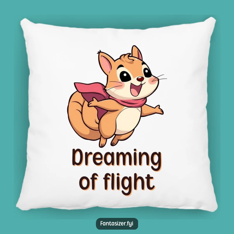 Funny Squirrel Superhero Pillow: Cozy Comfort for Aspiring Heroes