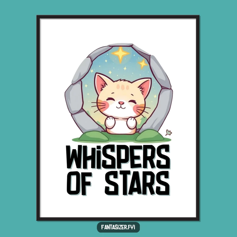 Funny Cat Portal Digital Art - Whimsical & Hilarious Wall Decor