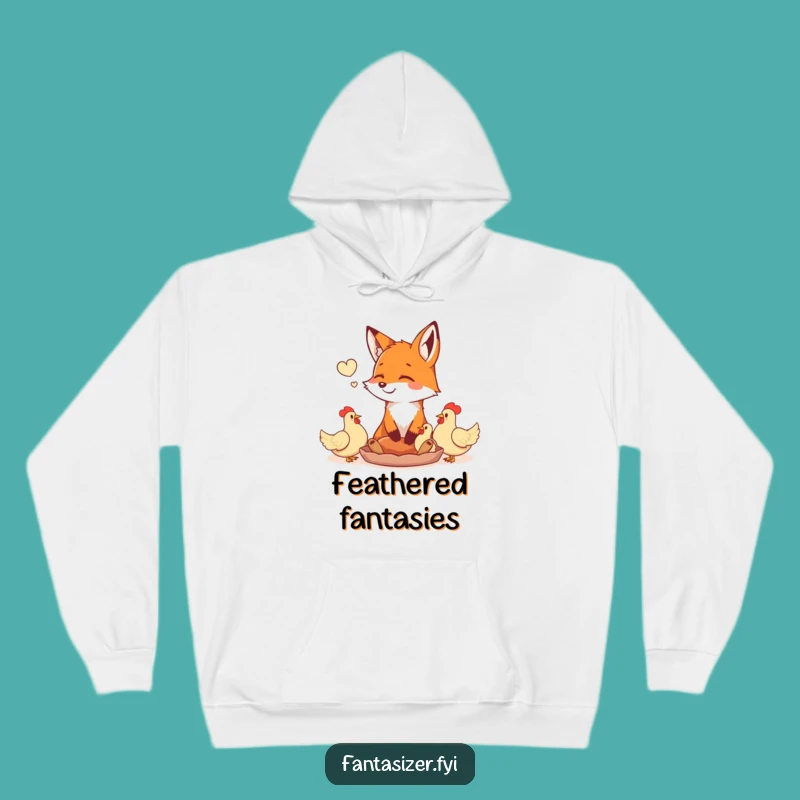 Cozy Fox Hoodie: Daydreaming of Chickens, Warm Foodie Gift