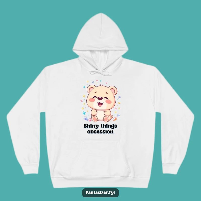 Funny Bear Hoodie: Cozy Up with Your Own Sparkling Gemstone Wonderland