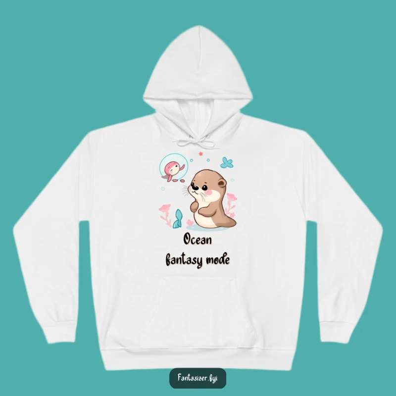 Funny Otter Dreamer Hoodie: Cozy Fantasy and Funny Gift!