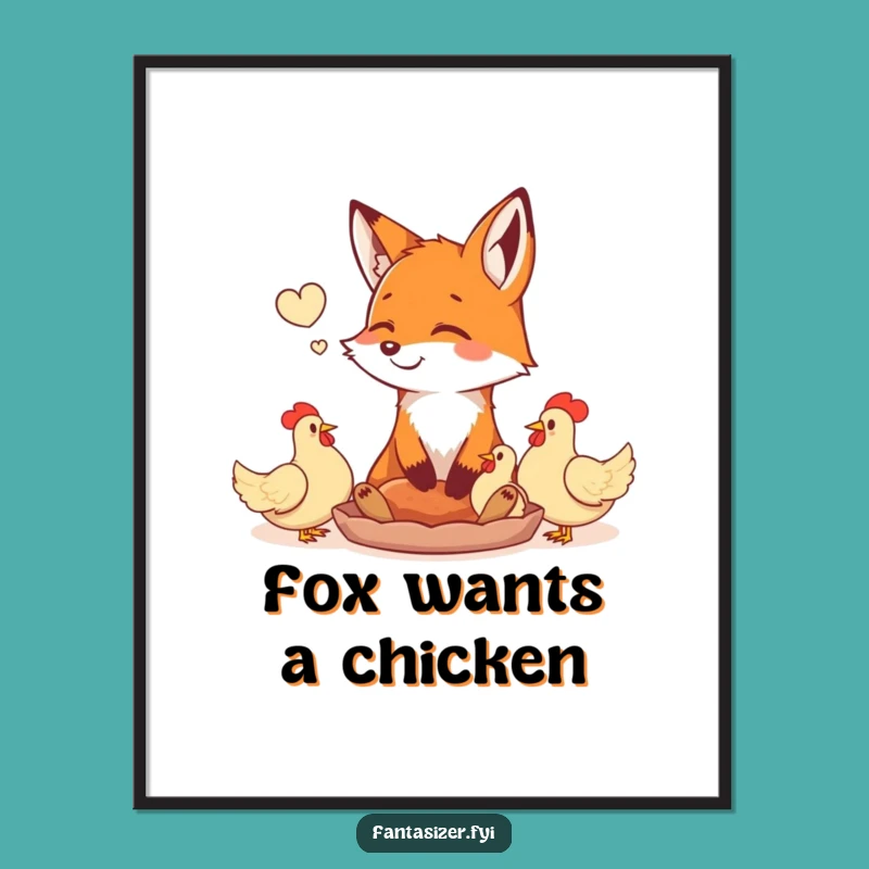 Free Printable Fox Wall Art: Funny Daydreamer Decor Download