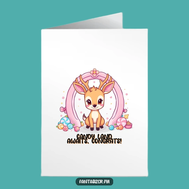Free Printable Deer Candy Portal Congrats Card - Funny Downloadable Gift