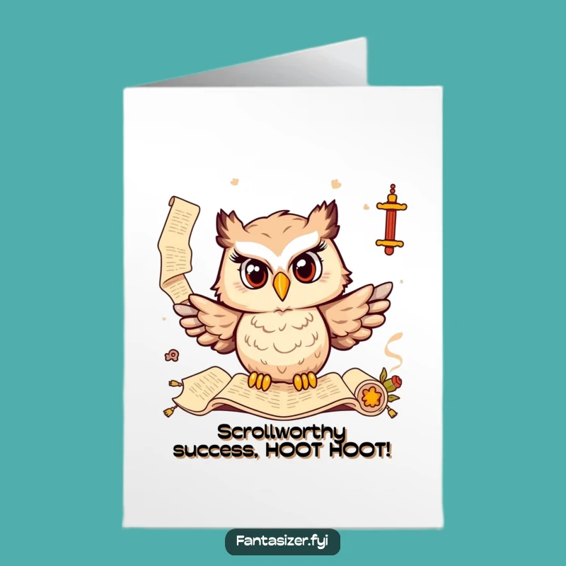 Free Printable Wise Owl Congrats Card - Funny Downloadable Gift for Achievers