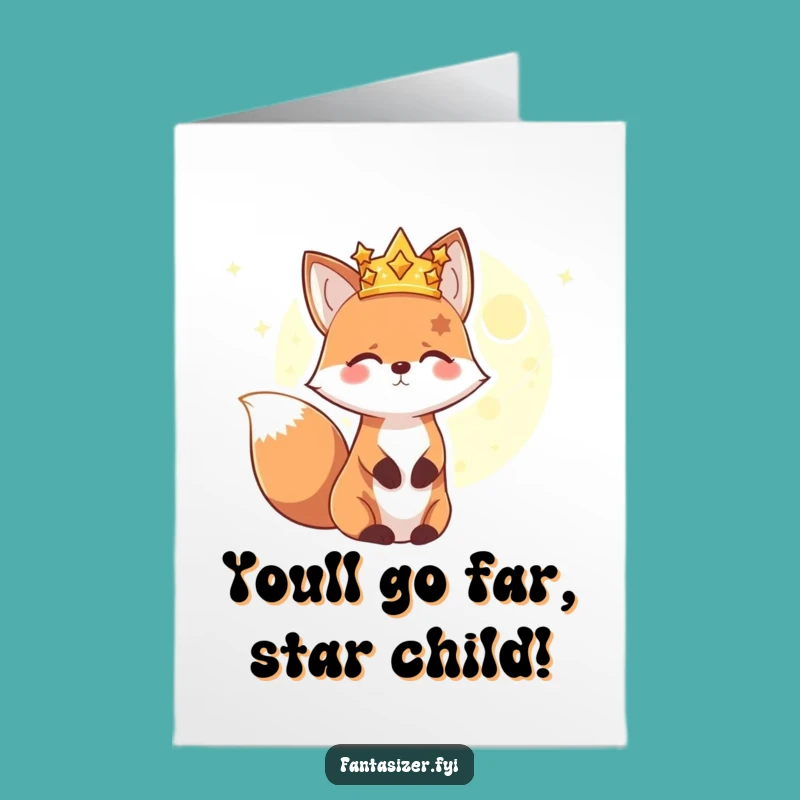 Free Printable Congratulations Card: Star Fox & Planet, Humorous Downloadable Gift