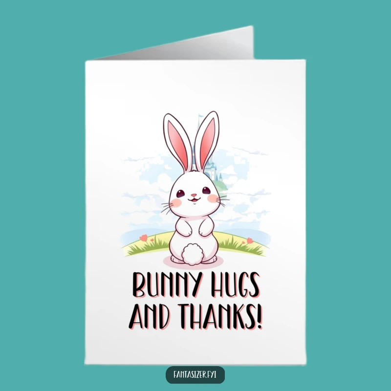 Free Printable Bunny Thank You Card: Castle Dreams Thank You Gift