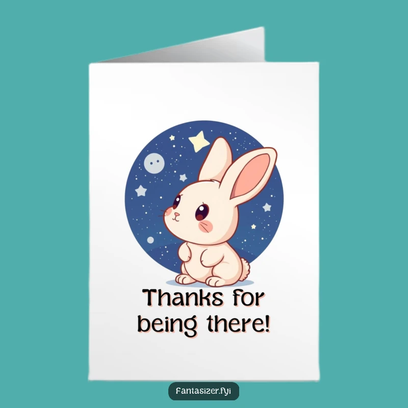 Free Printable Thank You Card: Rabbit's Starry Appreciation!