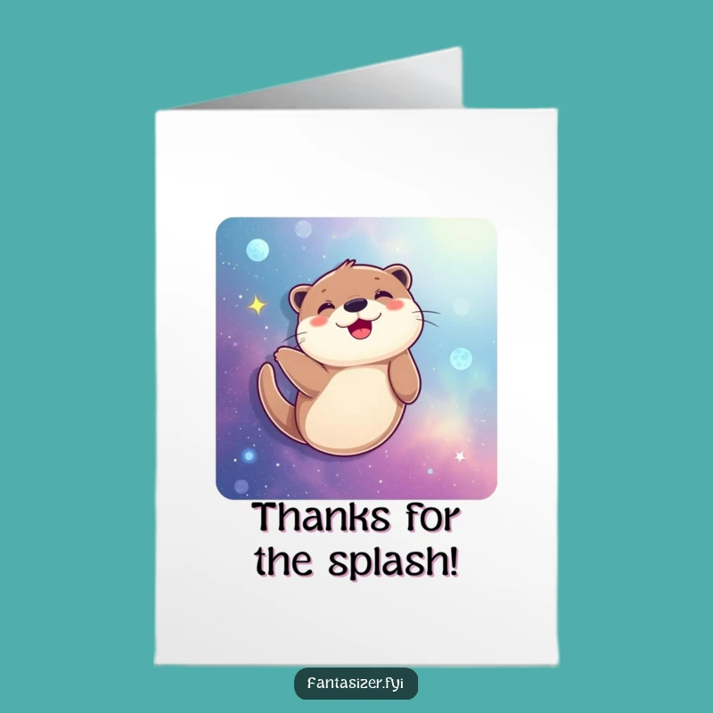 Free Printable Thank You Card: Otter's Galaxy of Thanks!