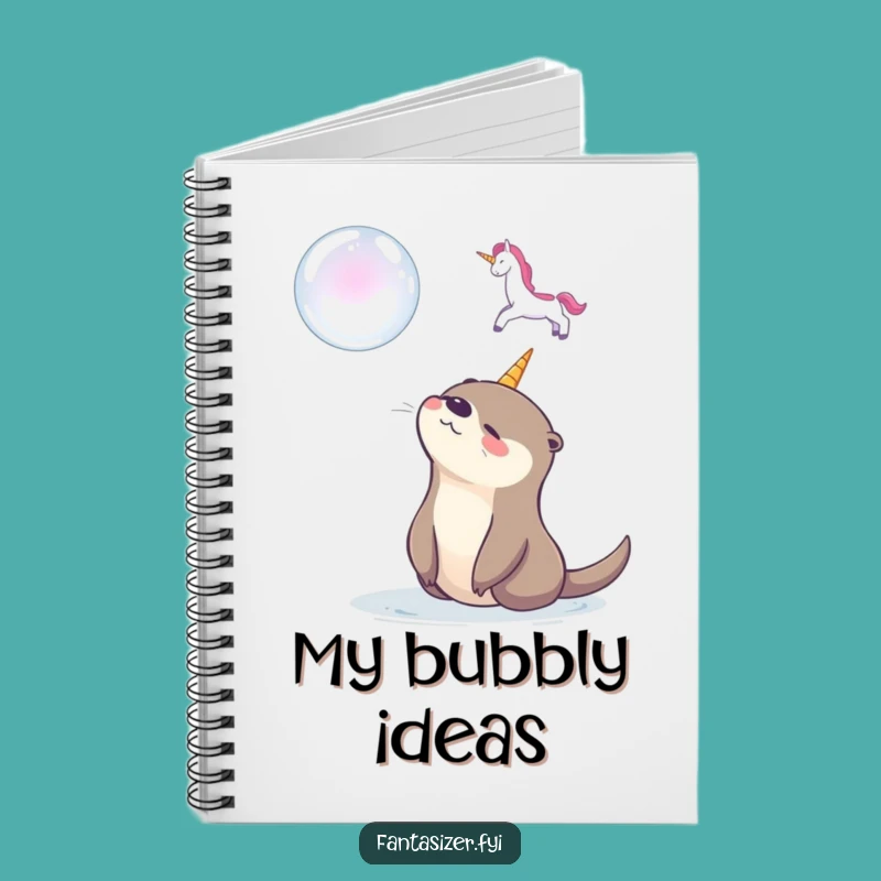Funny Otter Bubble Unicorn Notebook: Jot Down Magical Ideas