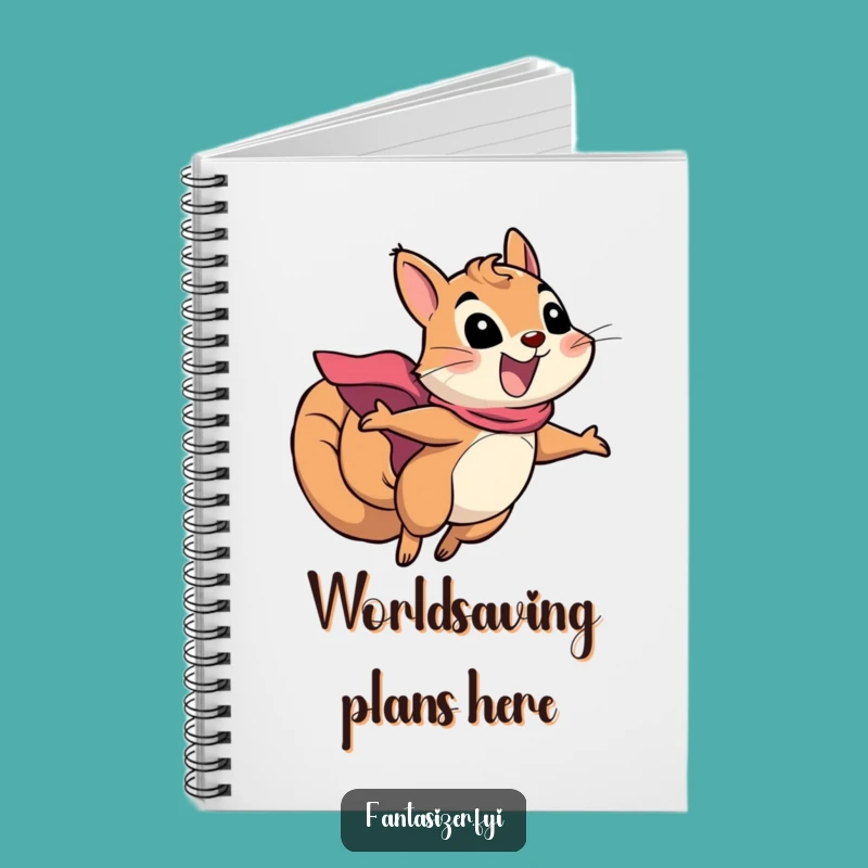 Funny Squirrel Superhero Notebook: Plan Your Next Great Feat
