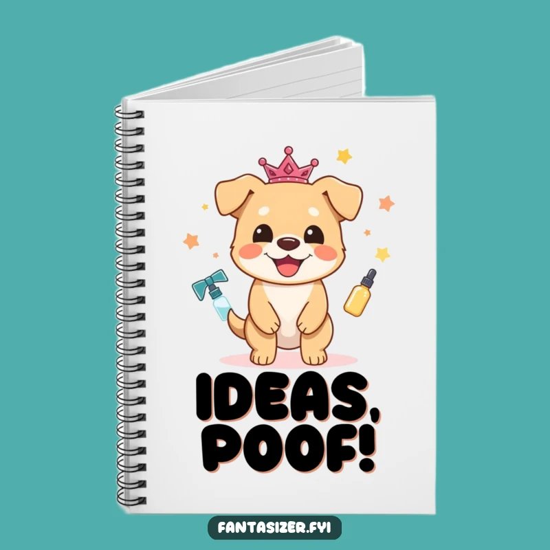 Funny Magic Dog Notebook: Jot Down Enchanting Ideas, A Hilarious Gift For Writers