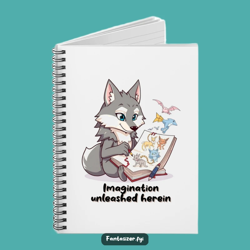 Funny Wolf's Sketchbook - Creative & Hilarious Artist Gift