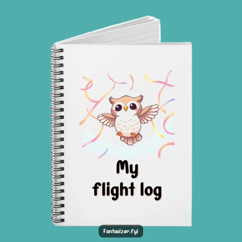 Funny Owl Ribbon Notebook: Capture Your Ethereal Ideas with Cheerful Humor