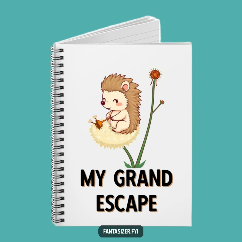 Funny Hedgehog Dandelion Notebook: Jot Down Whimsical Ideas Funny Gift