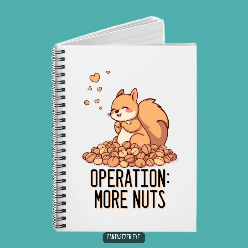 Funny Squirrel Nut Notebook: Hoarder's Journal, Ideal Funny Gift
