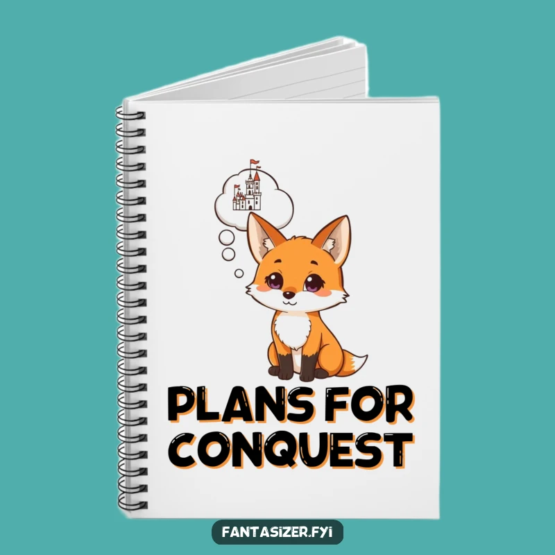Funny Fox Castle Dream Notebook: Jot Down Your Grand Plans with This Humorous Journal