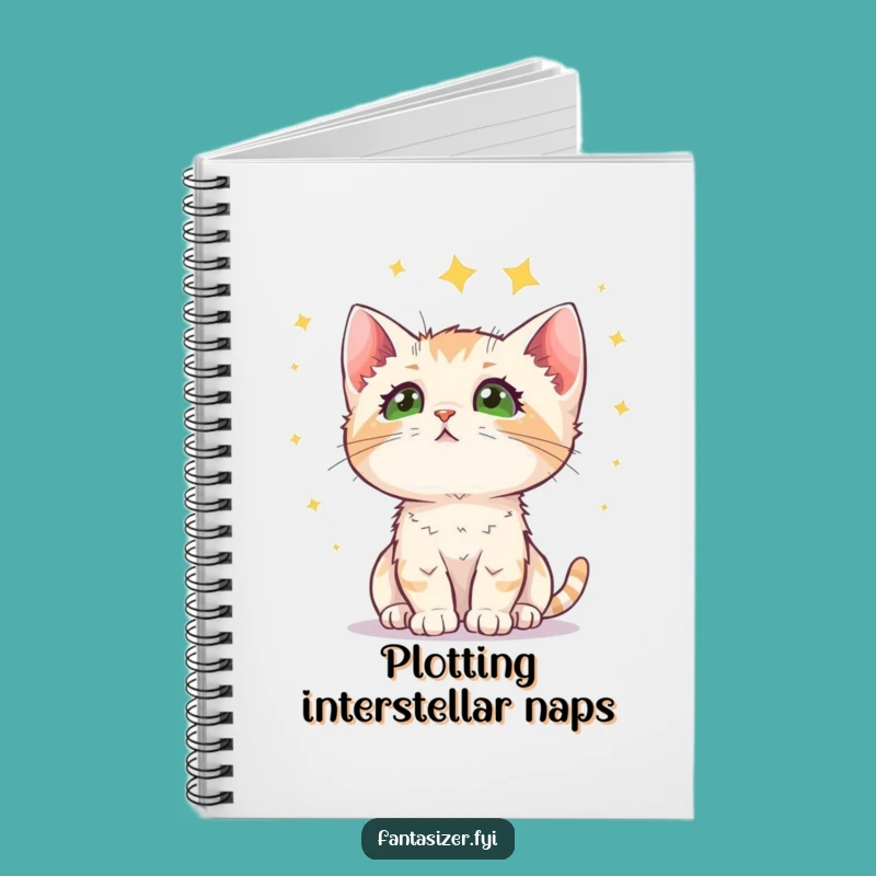 Funny Kitten Stargazing Notebook: Jot Down Cosmic Wonders for Cat Lovers