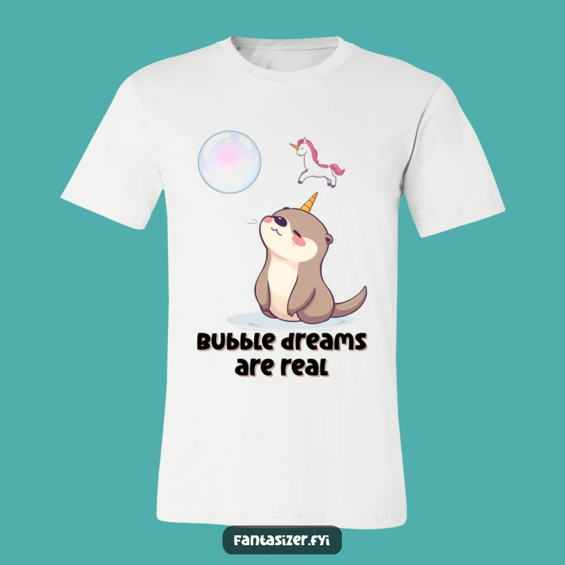 Funny Otter Bubble Unicorn T-Shirt: Embrace Your Inner Dreamer