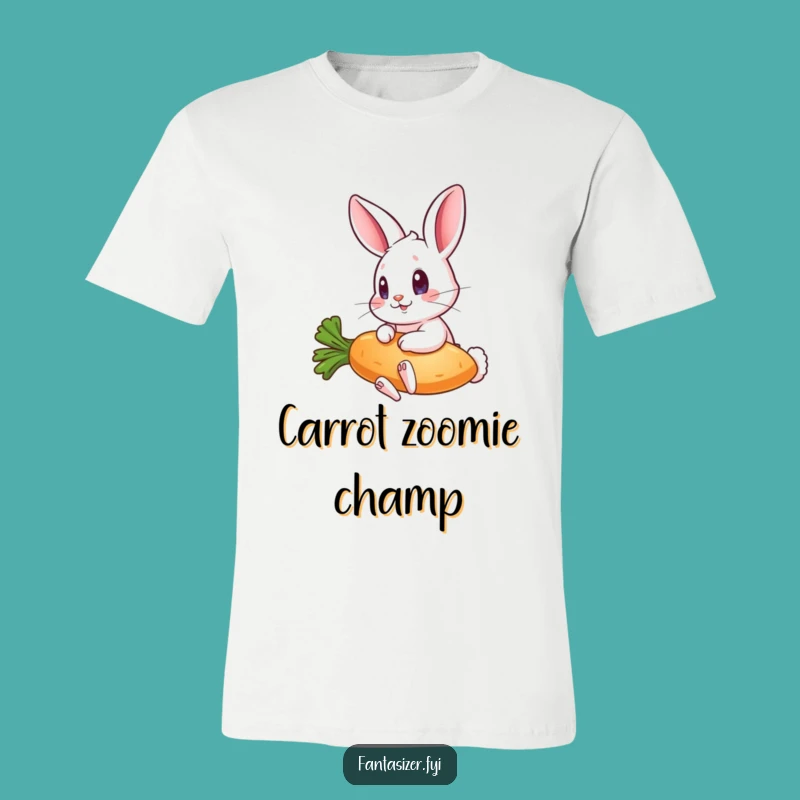 Funny Flying Carrot Rabbit T-Shirt: Unleash Your Inner Adventurer with This Humorous Tee