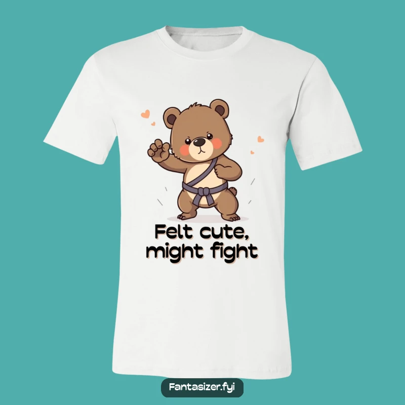 Funny Bear Cub Karate Master T-Shirt: Hilarious Dream Martial Arts Tee