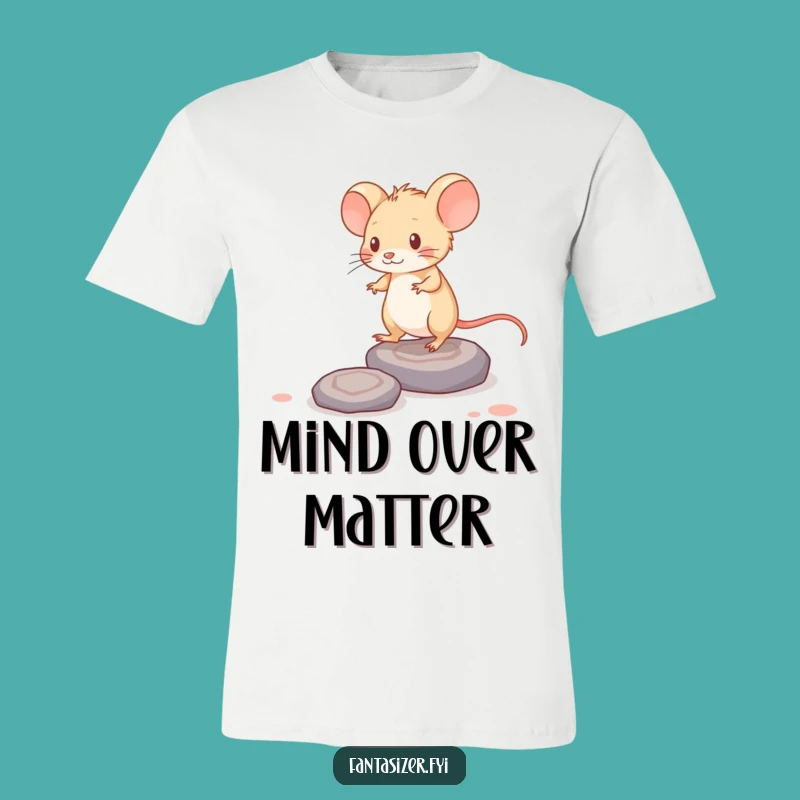 Funny Mouse Thought T-Shirt: Brave Mind Journey, Unique Funny Gift for Dreamers