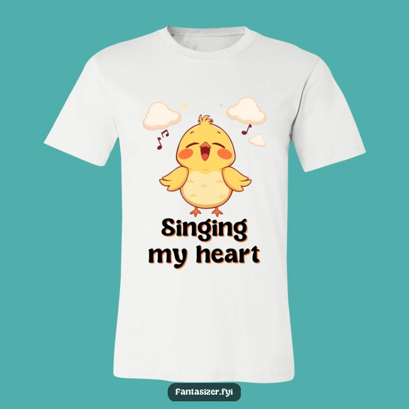Funny Bird Cloud Stage T-Shirt: Dream Big & Sing Loud!